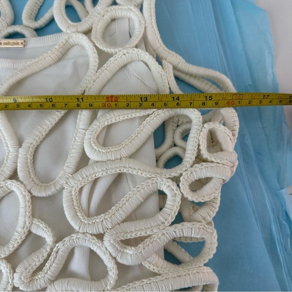 Cult Gaia Danica Crochet Sheer Mini Dress
Coverup Off White SZ S - Picture 13 of 15